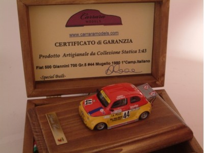 Fiat 500 Giannini 700 Silhouette Gr.5 #44 Mugello 1980 Team Giacomelli A. Fuochi - Special Built 1:43